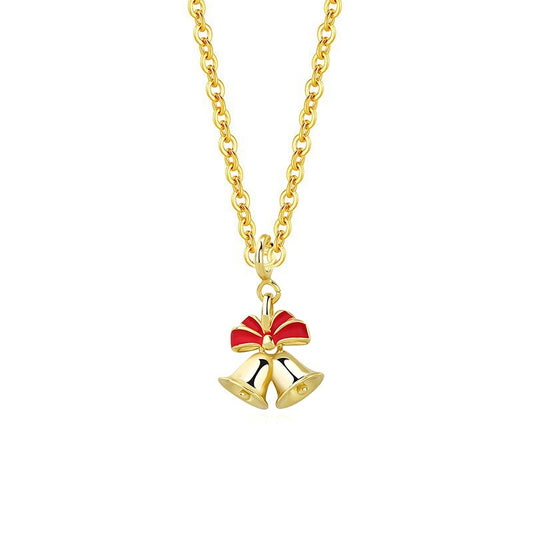 925 Sterling Silver Christmas Bell Necklace