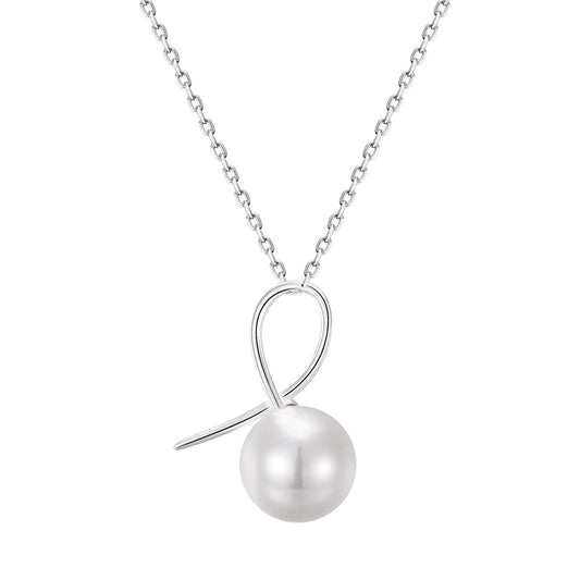925 Sterling Silver Pearl Fashion Necklace