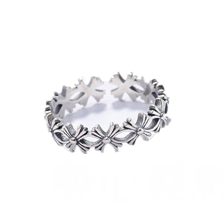 925 Sterling Silver Cross Fashion Ring