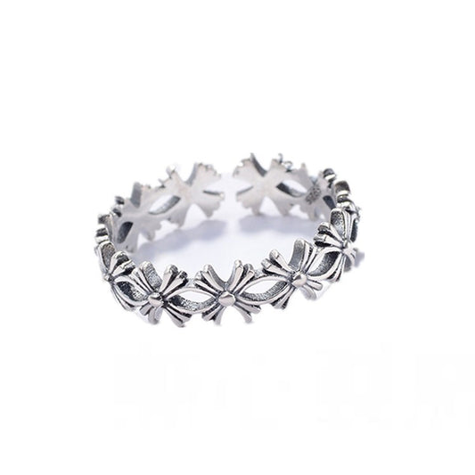 925 Sterling Silver Cross Fashion Ring