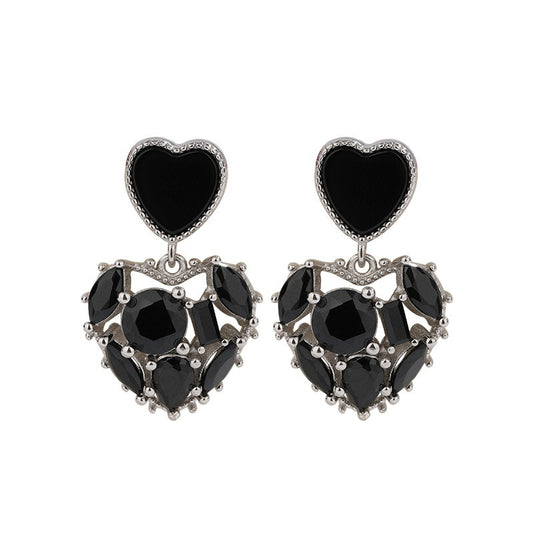 925 Sterling Silver Heart Earrings