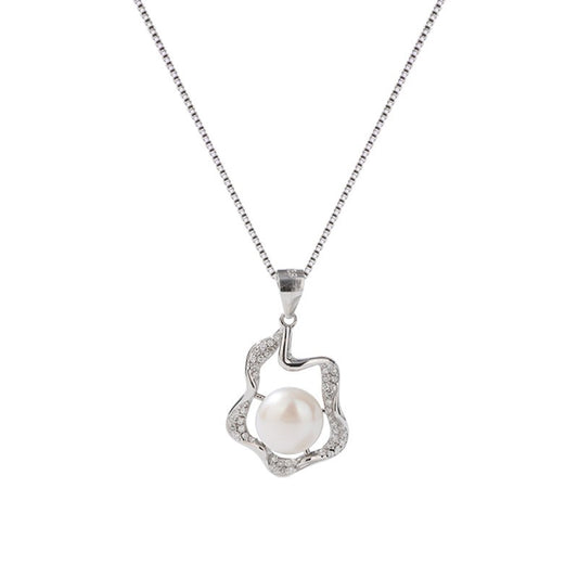 925 Sterling Silver Pearl Fashion Necklace