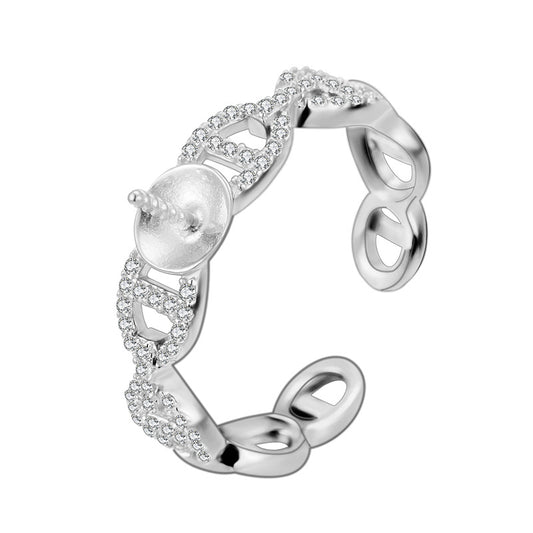 925 Silver Ring mountings for Pearl
