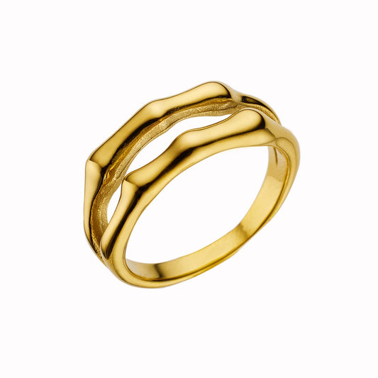 Stainless Steel Minimalist Fashion Ring