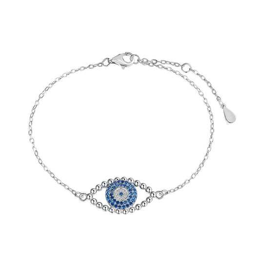 925 Sterling Silver Evil Eye Fashion Bracelet