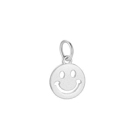 925 Sterling Silver Charm Smile Face For Jewelry DIY