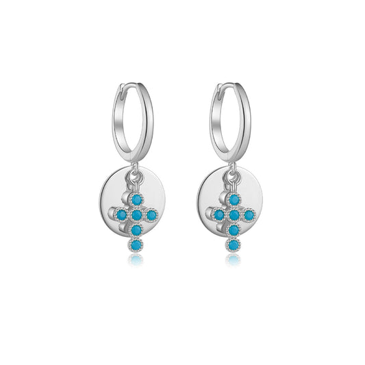 925 Sterling Silver Cross Earrings
