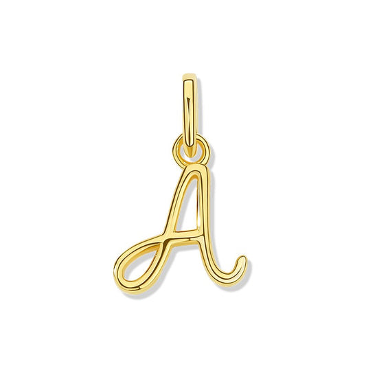 925 Sterling Silver A-Z Pendant For Jewelry DIY