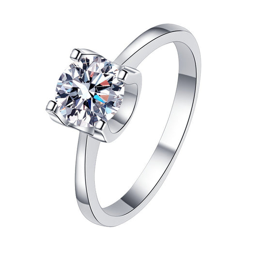 925 Sterling Silver Elegant Cubic Zirconia Fashion Ring