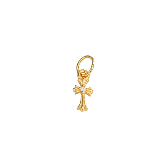 925 Sterling Silver Charm Cross Pendant For Jewelry DIY
