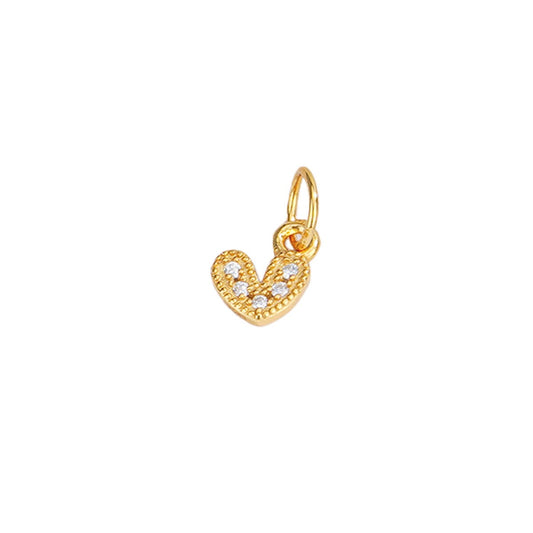 925 Sterling Silver Charm Heart Pendant For Jewelry DIY