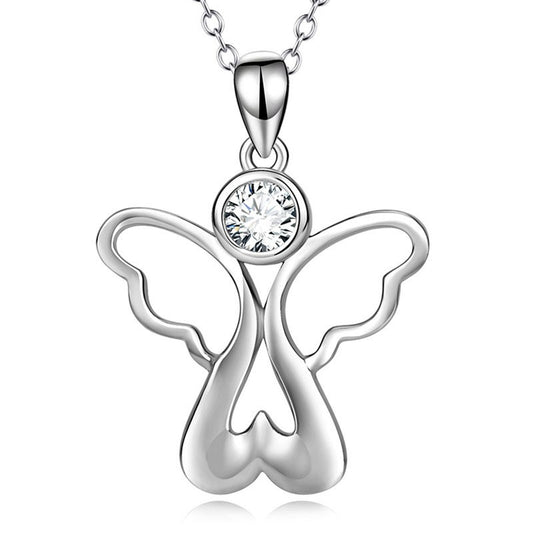 925 Sterling Silver Angel Fashion Necklace