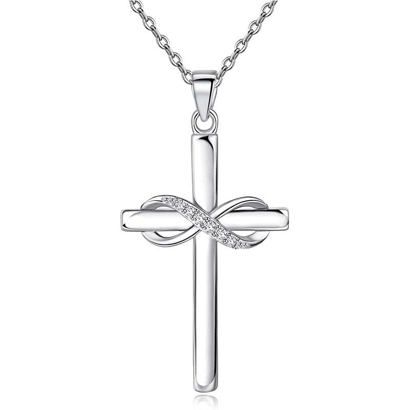925 Sterling Silver Infinity Fashion Necklace