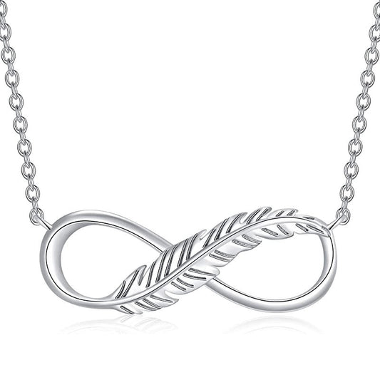 925 Sterling Silver Infinity Fashion Necklace