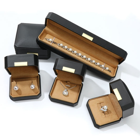 PU Leather Octagonal Jewelry Box