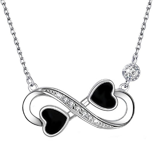 925 Sterling Silver Infinity Fashion Necklace