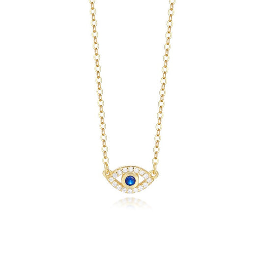925 Sterling Silver Evil Eye Pendant Necklace