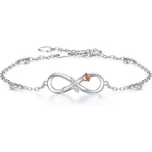 925 Sterling Silver Infinity Fashion Bracelet
