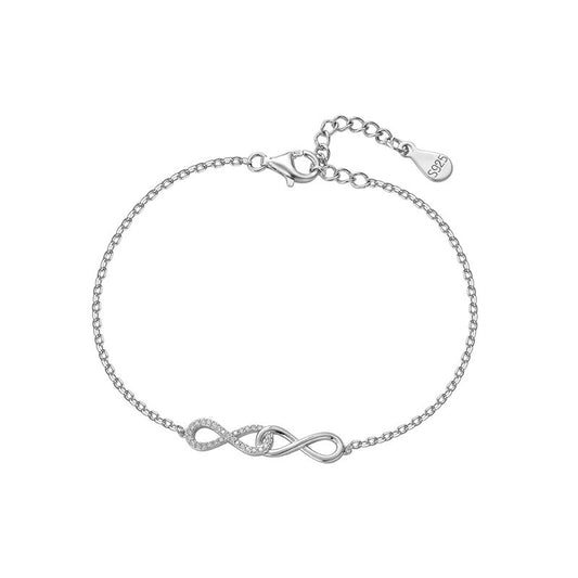 925 Sterling Silver Infinity Fashion Bracelet
