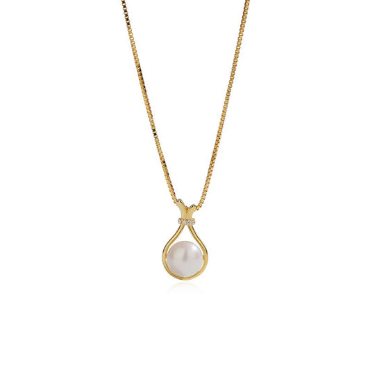 925 Sterling Silver Pearl Fashion Necklace