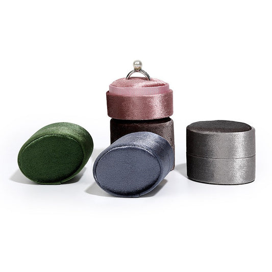 Velvet Oval Jewelry Gift Box