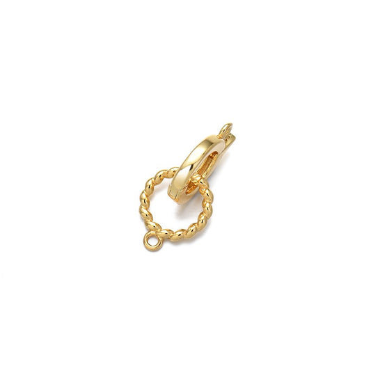 925 Sterling Silver Circle Clasp For Jewelry DIY