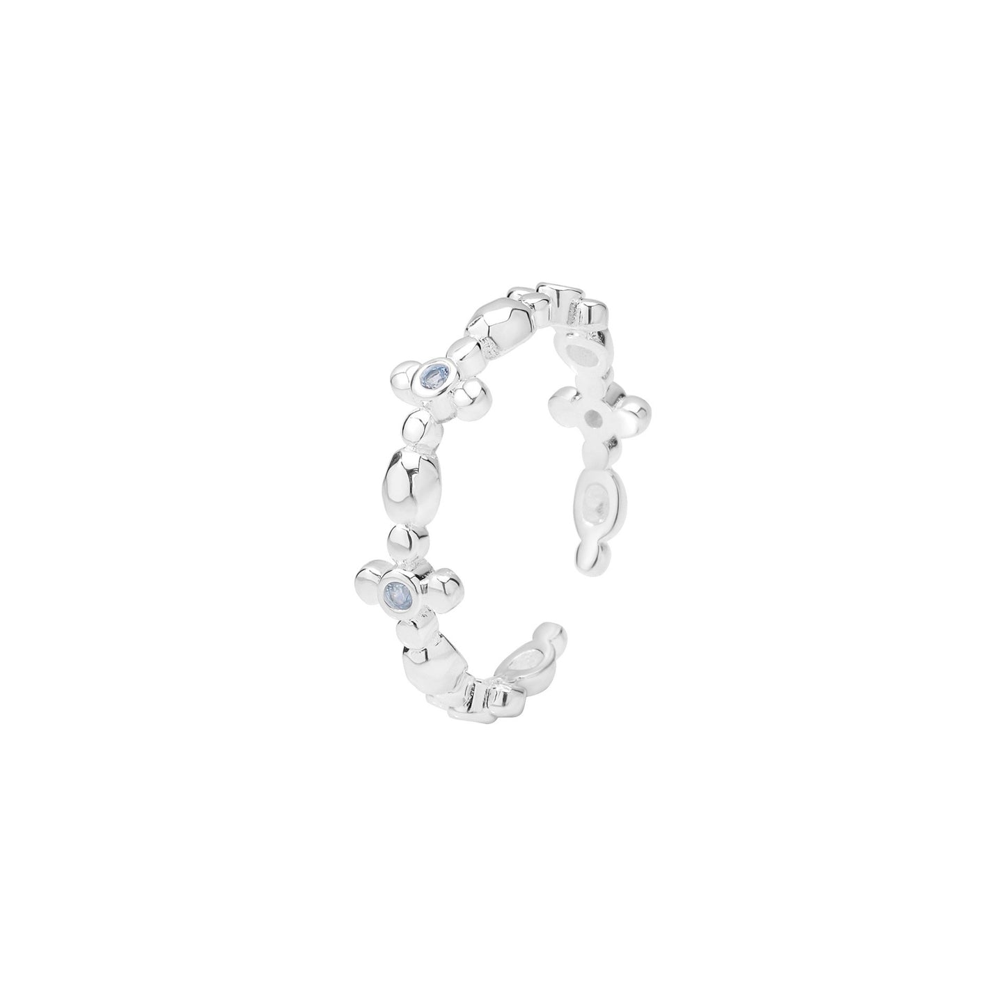 925 Sterling Silver Cross Fashion Ring
