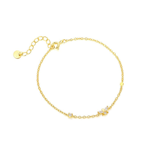 925 Sterling Silver Bee Fashion Bracelet