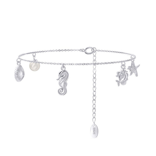 925 Sterling Silver Sea Life Bracelet