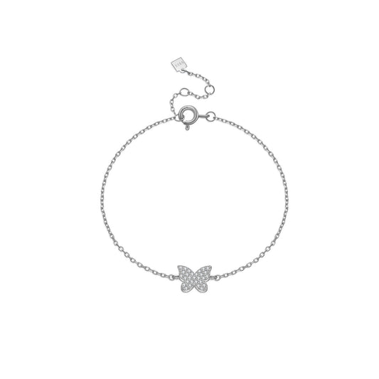 925 Sterling Silver Butterfly Fashion Bracelet