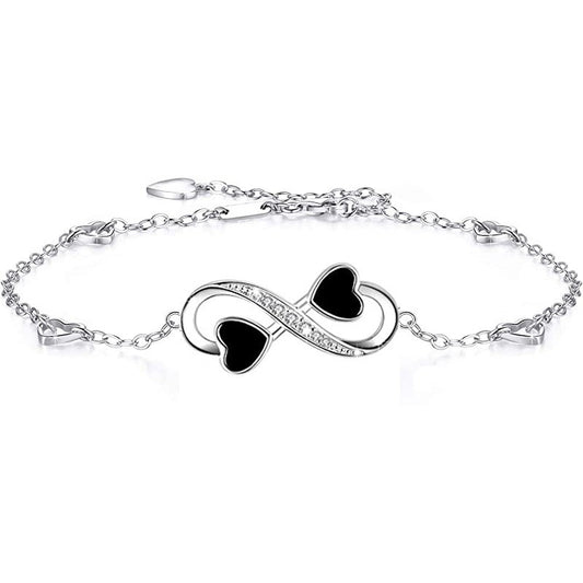 925 Sterling Silver Infinity Fashion Bracelet