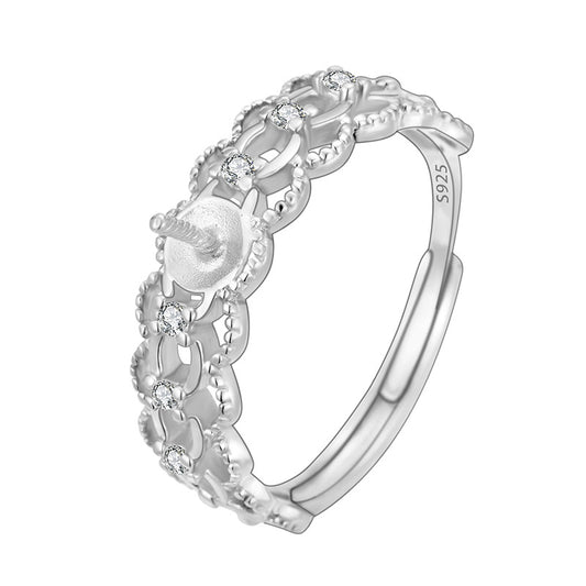 925 Silver Ring mountings for Pearl
