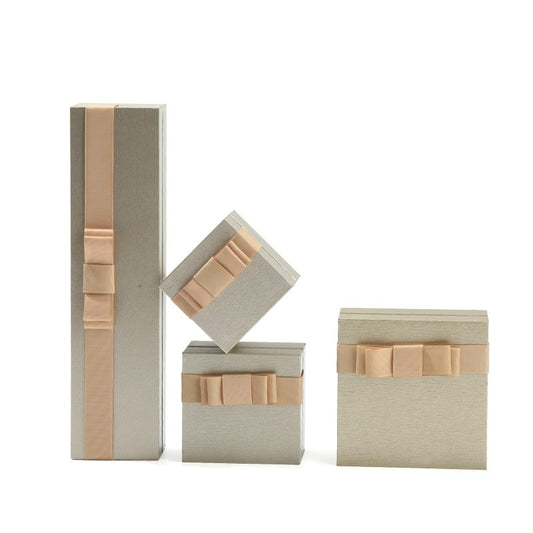 Bow-Tied Luxury Jewelry Box For Gift Packaging