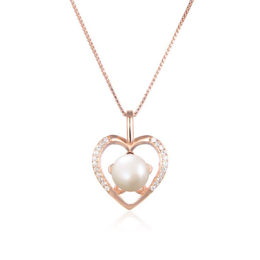 925 Sterling Silver Pearl Fashion Necklace