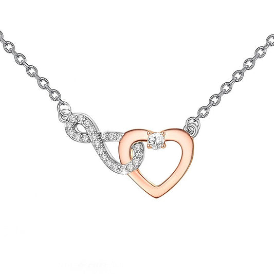 925 Sterling Silver Infinity Fashion Necklace