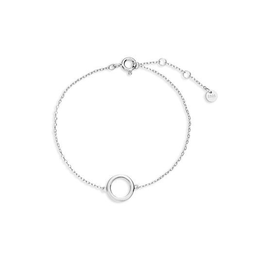 925 Sterling Silver Circle Fashion Bracelet