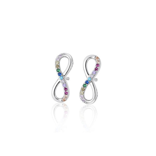 925 Sterling Silver Infinity Fashion Earrings