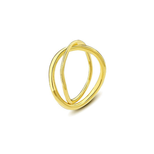 925 Sterling Silver Irregular Fashion Open Ring