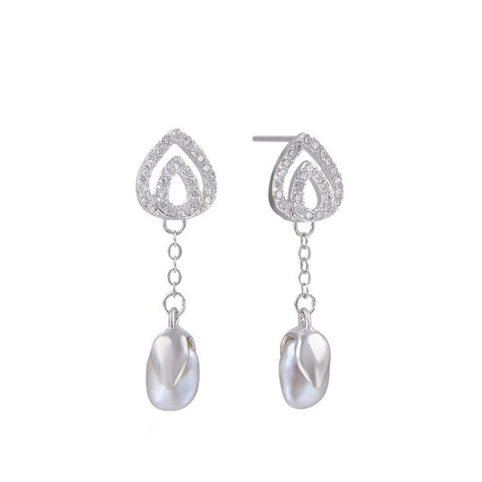 925 Sterling Silver Pearl Earrings