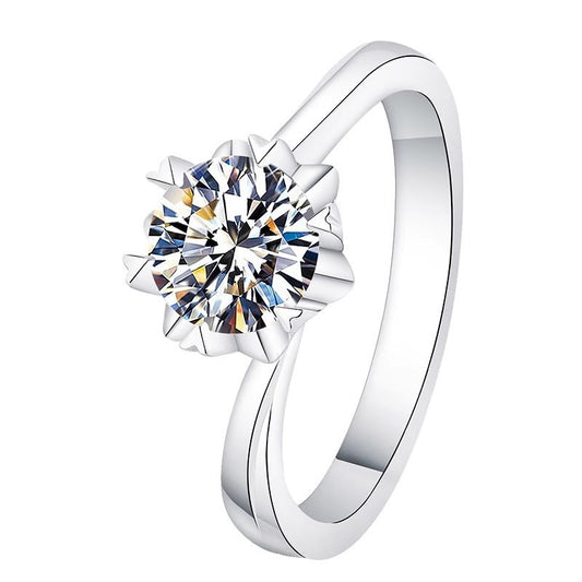 925 Sterling Silver Elegant Cubic Zirconia Fashion Ring