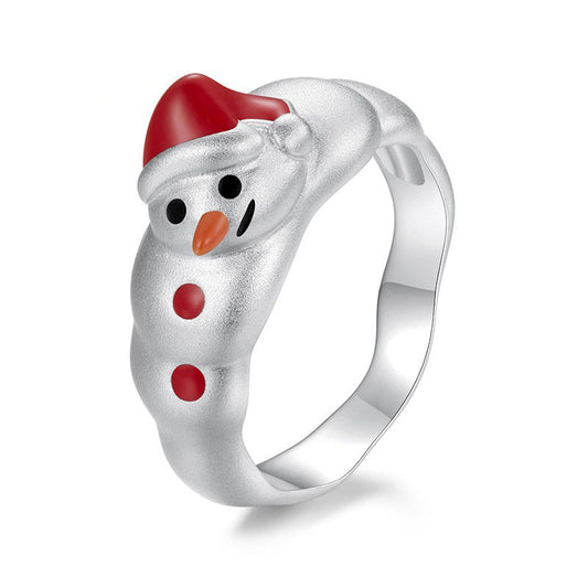 925 Sterling Silver Santa Claus Fashion Ring