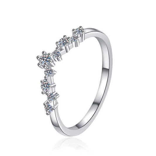 925 Sterling Silver Elegant Crown Fashion Ring