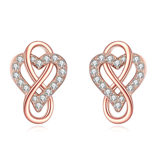 925 Sterling Silver Infinity Fashion Earrings