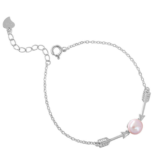 925 Sterling Silver Pearl Fashion Bracelet
