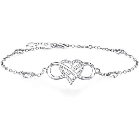 925 Sterling Silver Infinity Fashion Bracelet