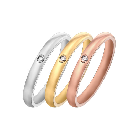 Stainless Steel Minimalist Fashion Ring