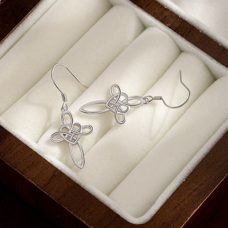 925 Sterling Silver Cross Huggie Earrings