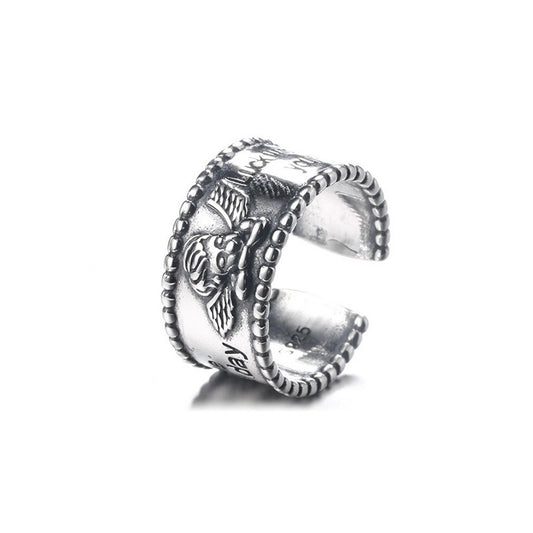 925 Sterling Silver Cross Fashion Ring