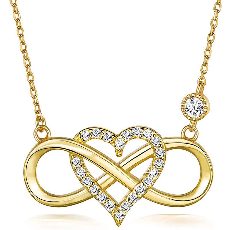 925 Sterling Silver Infinity Fashion Necklace