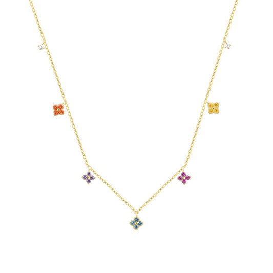 925 Sterling Silver Zircon Pendant Necklace